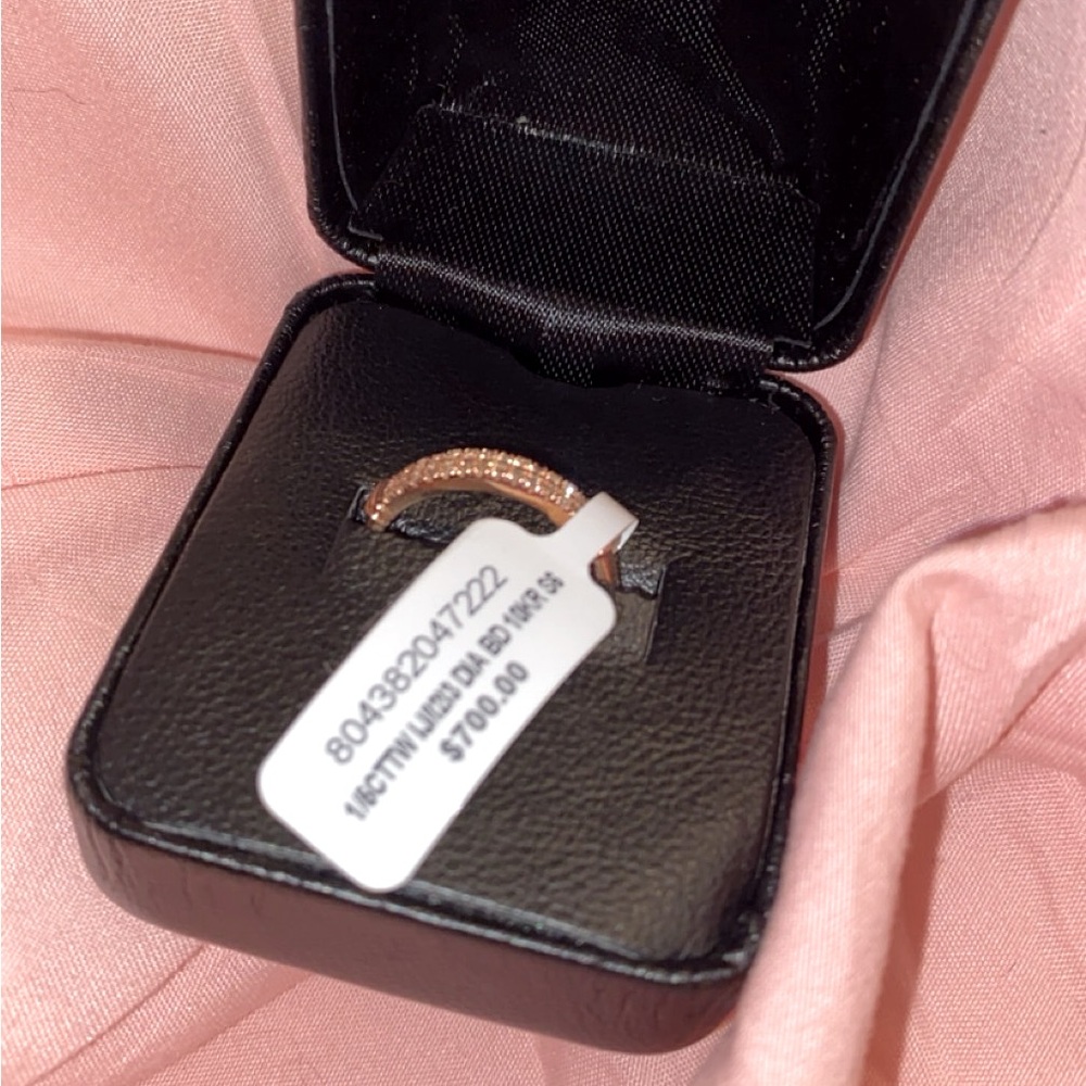 Rose Gold Diamond Pavè Ring Size 5